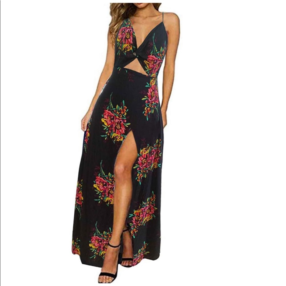 NWOT✨Tropical Tie Back Dress | Small
